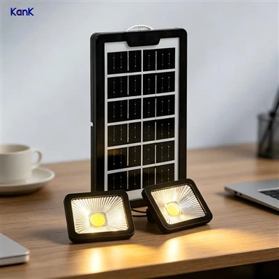 Quyosh energiyasini yoritish tizimi 4800mAh Katta sig'imli 4W quyosh paneli Ko'p shaharli USB turi -C chiqish tashqi to'plami